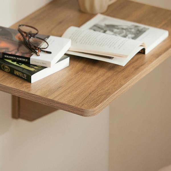 SoBuy Väggmonterat klaffbord Skrivbord Datorbord FWT03-PF Brown