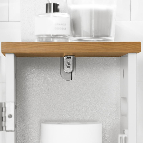 SoBuy WC paperiteline kylpyhuone kaappi Hyllykokonaisuus BZR85-W Toilet paper holder