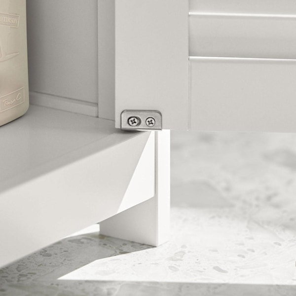 SoBuy Underskab til vask Skab til badeværelse FRG237-II-W White Sink cabinet(on floor)