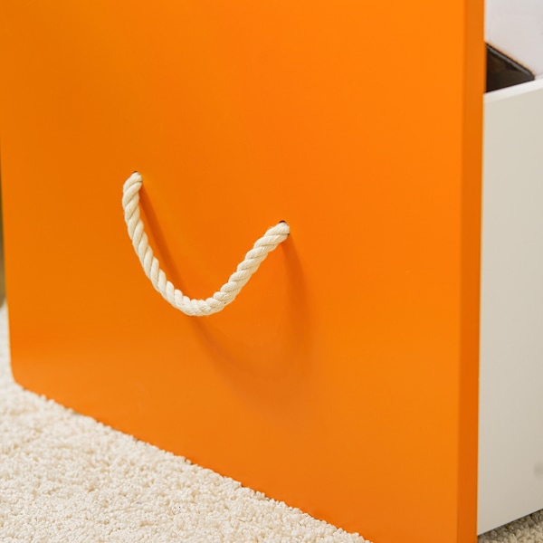 SoBuy Barnhylla Leksaksförvaring för barn förvaringsskåp KMB74-W Toy storage with 1 drawer