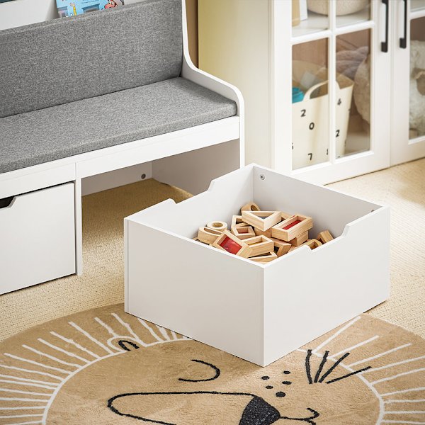 SoBuy Barnbokhylla Barnsittbänk KMB66-W