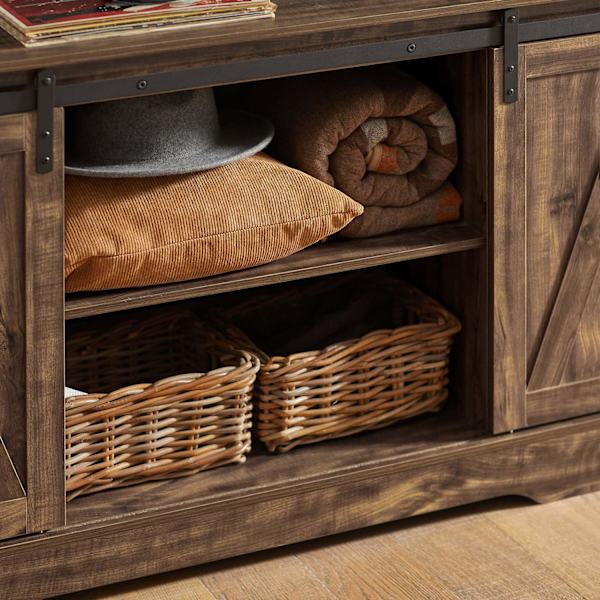 SoBuy konsolbord Skænk med skydedøre FSB60-N Brown Cabinet with 2 doors