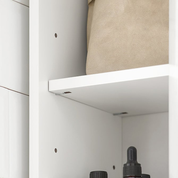SoBuy kylpyhuone Korkea kaappi Pesukonekaappi vitriinit BZR34-W White