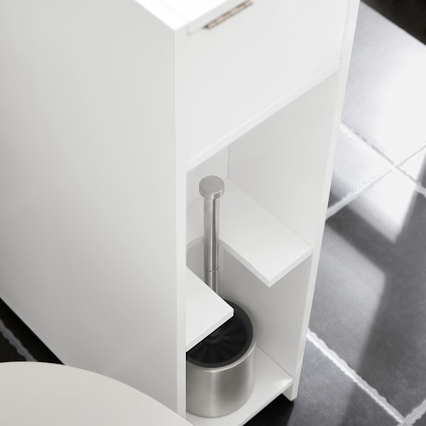 SoBuy WC paperiteline kylpyhuone kaappi HyllykokonaisuusBZR110-W Toilet paper holder