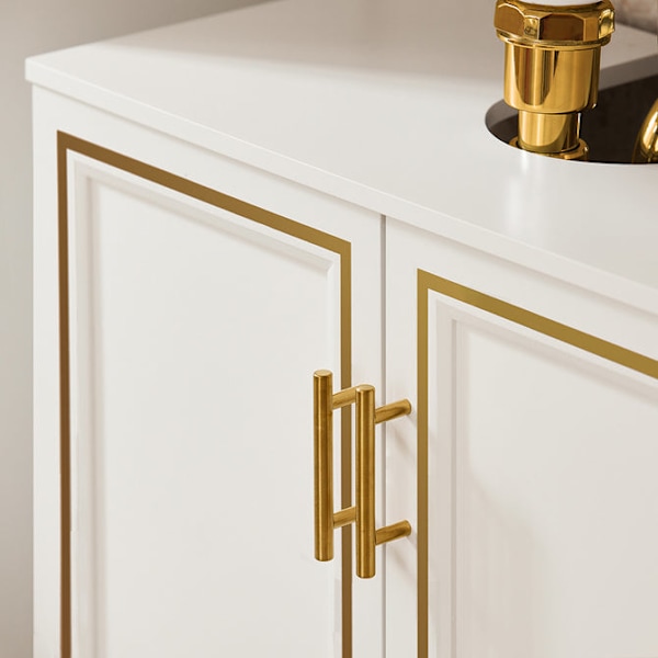SoBuy Underskab til håndvask Badeværelsesskab BZR86-W Sink cabinet