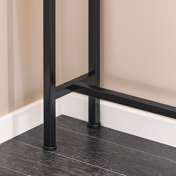 SoBuy Sidebord Smal aflastningsbord Sofaborde FSB19-XL-SCH Black L120*B20*H80cm