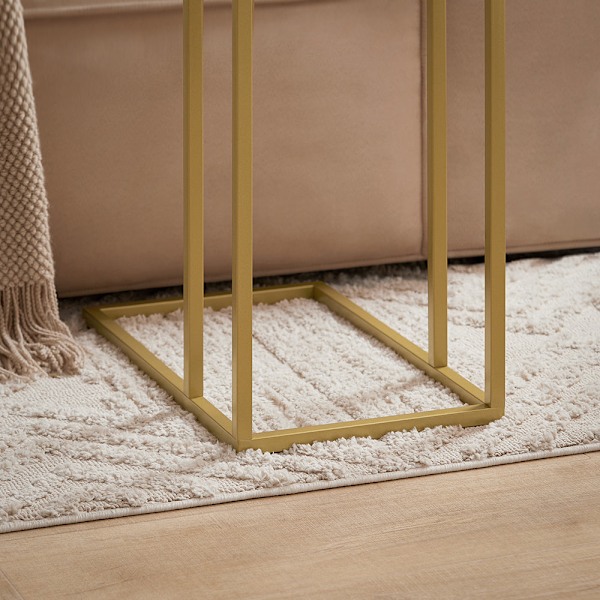 SoBuy Sofabord, Sofabord, opholdsborde,Cafébord,FBT87-G 	Gold W48 x D30 x H61cm