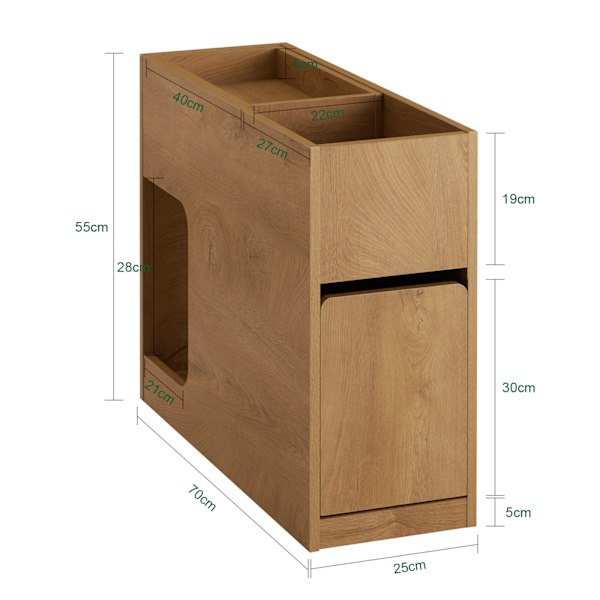 SoBuy Sängbord Förvaringsbord Sidobord FBT158-N