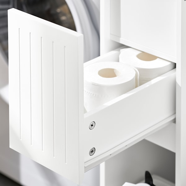SoBuy WC paperiteline kylpyhuone kaappi HyllykokonaisuusBZR110-W Toilet paper holder