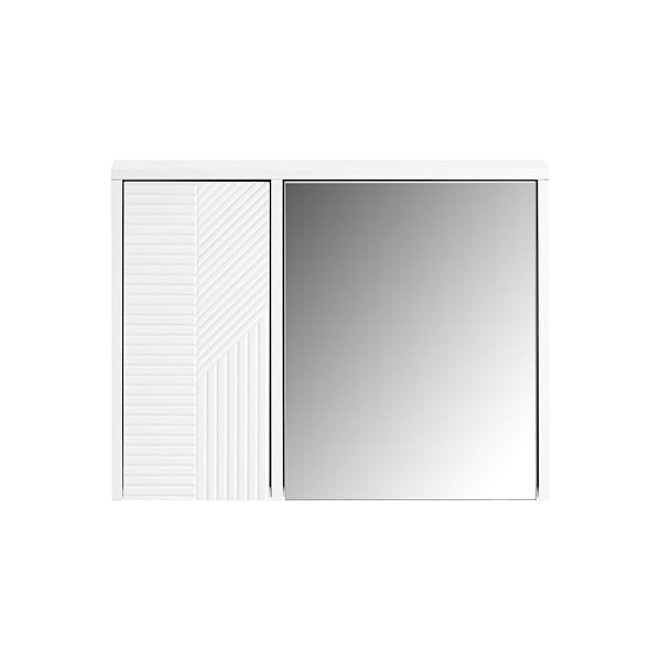 SoBuy Spejlskab Vægskab Badeværelsesskab Overskab BZR153-W Mirror Cabinet