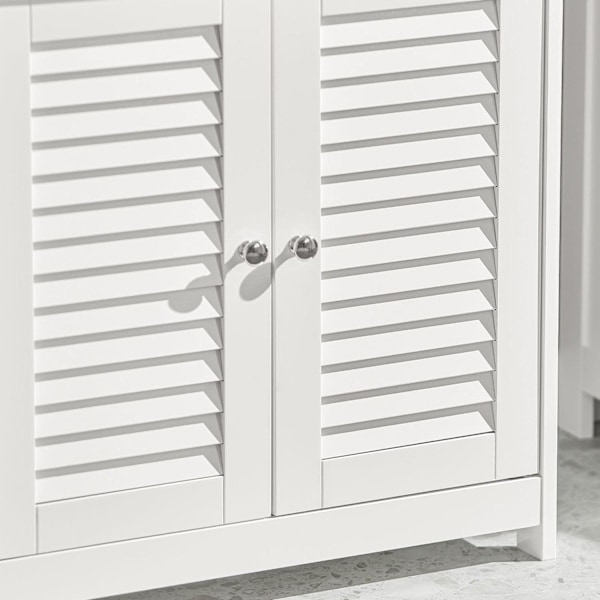 SoBuy Underskab til vask Skab til badeværelse FRG237-II-W White Sink cabinet(on floor)