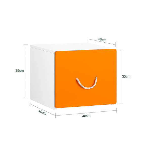 SoBuy Barnhylla Leksaksförvaring för barn förvaringsskåp KMB74-W Toy storage with 1 drawer