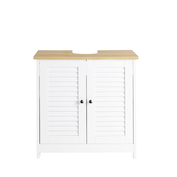 SoBuy kylpyhuone kaappi Allaskaappi 2 ovea FRG237-WN White Sink cabinet