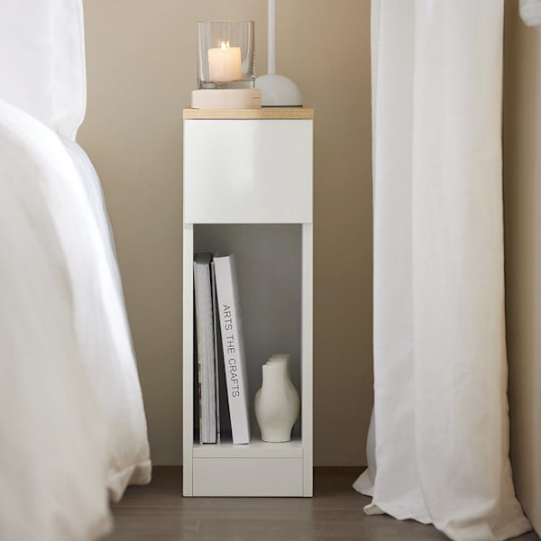 SoBuy Sidobord Förvaringsbord Soffbord Cafébord FBT111-WNx2 White