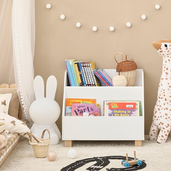 SoBuy Liten bokhylla Organizer för leksaker KMB54-W