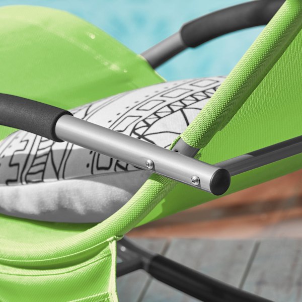 SoBuy 2 x Gungstolar Loungestolar Utemöbler 2-sits OGS28-GRx2 Green 2 Pieces