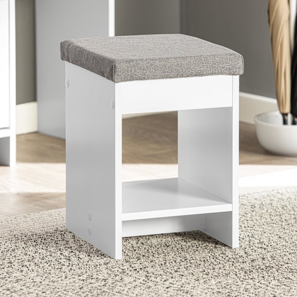 SoBuy Skoskåp med 4 fack, Hallmöbel med förvaring, FSR107-W Cabinet