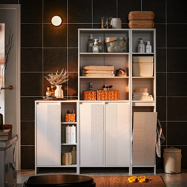 SoBuy kylpyhuone kaappi Allaskaappi 2 ovea BZR157-W Under sink cabinet