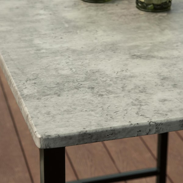 SoBuy Baaripöytä ja 4 jakkaraa, Ruokailuryhmä, OGT11-HG Grey Table with 4 stools