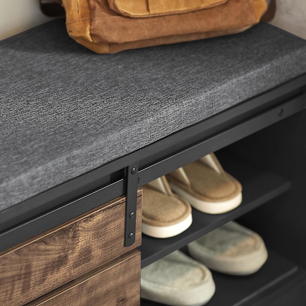 SoBuy Kenkäteline penkki Kenkäkaappi Kenkähylly FSR120-HG Gray Bench