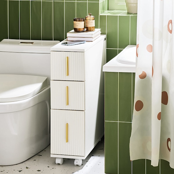 SoBuy Badeværelsesskab ToiletpapirholderBadeværelsesreolBZR183-W Toilet paper holder