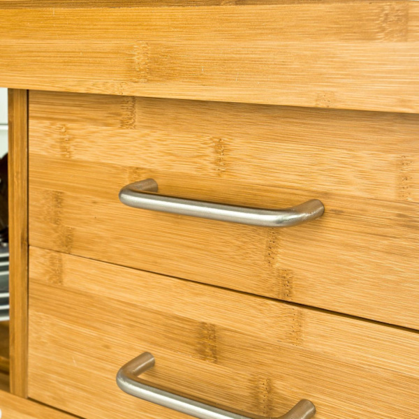 SoBuy köksö på hjul Sideboard Arbetsbord matsal och Kök FKW26-N
