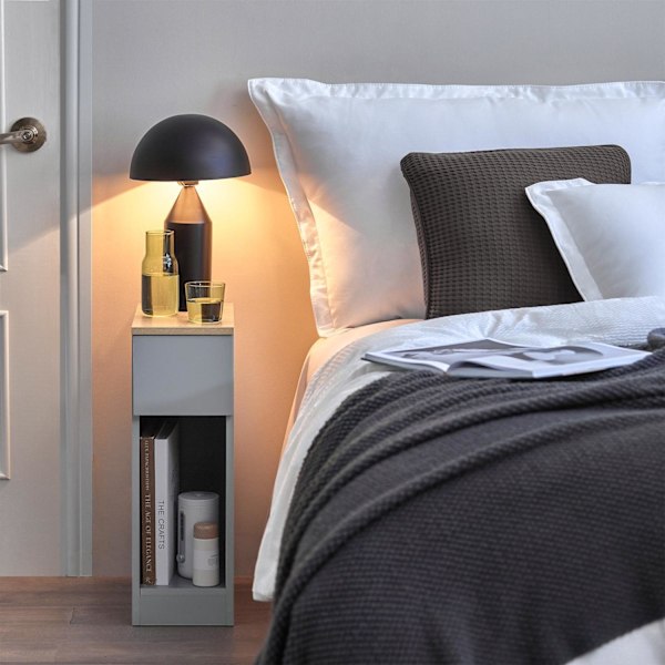 SoBuy Sidobord Förvaringsbord Soffbord Cafébord FBT111-HG Grey 20*35*60cm