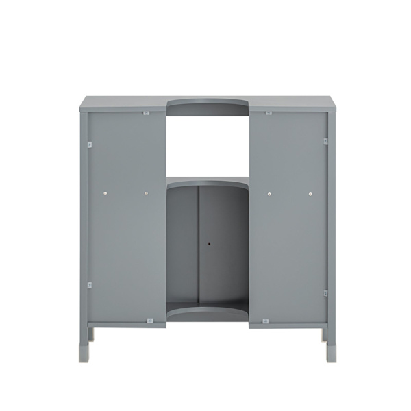 SoBuy Underskab til håndvask Badeværelsesskab FRG128-II-SG Grey Sink cabinet(on floor)