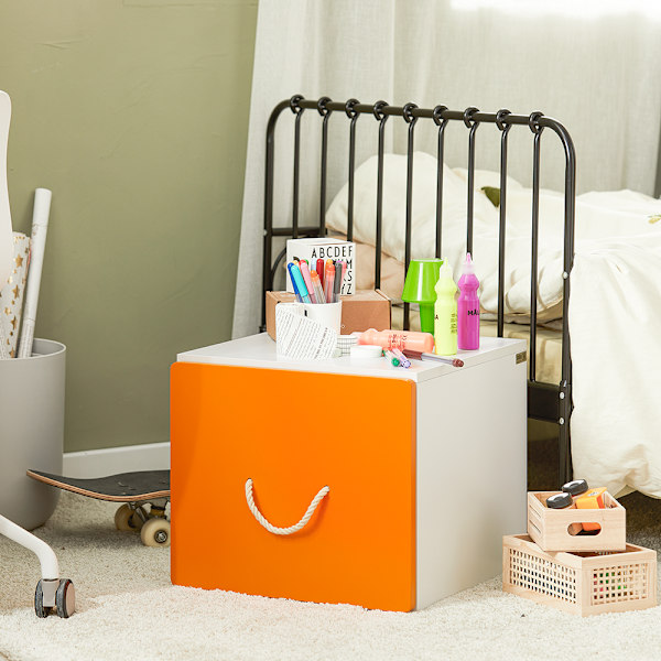 SoBuy Børne Kommoder Opbevaringsstativ LegetøjsopbevaringKMB74-W Toy storage with 1 drawer