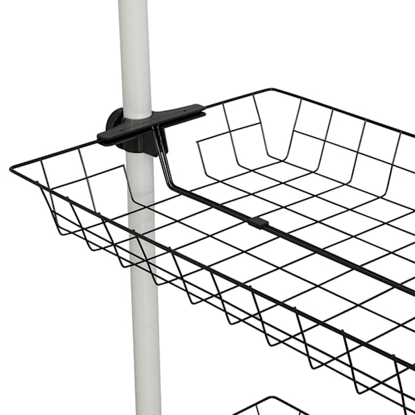 SoBuy Hörngarderob, Klädställning,förvaringsmöbel,FRG38 White Length 322-392cm