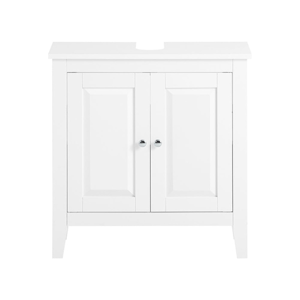 SoBuy Badeværelsesskab, Underskab til vask toiletskab FRG202-W White Sink cabinet(on wall)