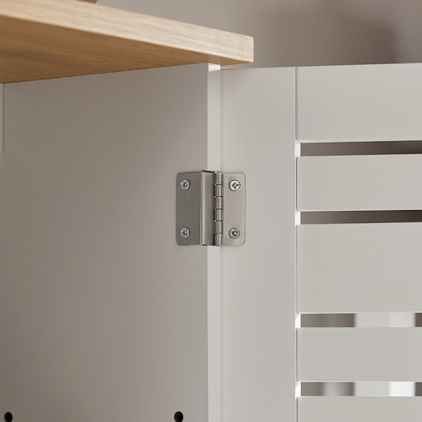SoBuy Seinäkaappiin 2 ovea Pesukonekaappi Seinähylly BZR42-W Wall cabinet