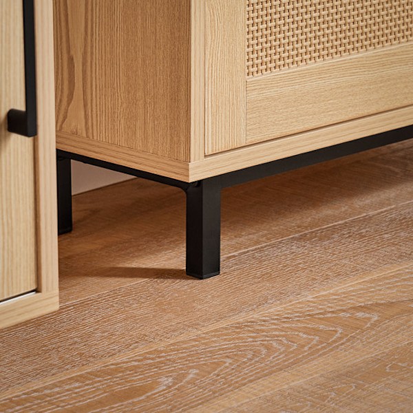 SoBuy Smalt skoskåp med 3 fack Skohylla FSR155-N Nature 60*24*127 cm
