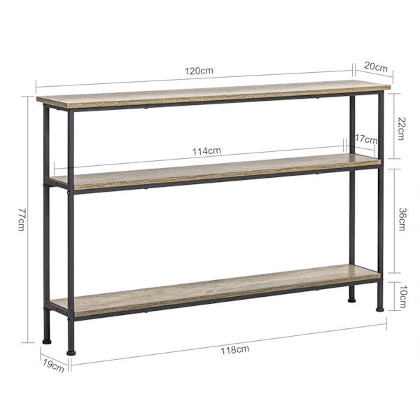 SoBuy Sidebord Skænk Konsolbord Vitrine Hjørnebord FSB49-PZ