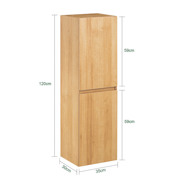 SoBuy Hängande badrumsskåp med 2 dörrar Badrumsskåp BZR175-N High cabinet