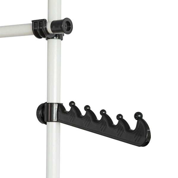 SoBuy Hörngarderob, Klädställning,förvaringsmöbel,FRG38 White Length 322-392cm