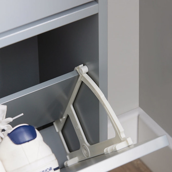 SoBuy Kenkäkaappi Kenkähylly kenkäkaappi osastoilla FSR151-H-HG Grey 19*129*50cm