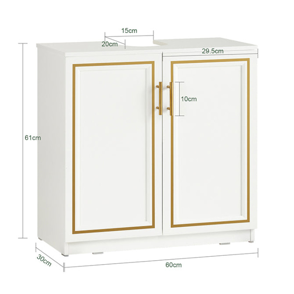 SoBuy Underskab til håndvask Badeværelsesskab BZR86-W Sink cabinet
