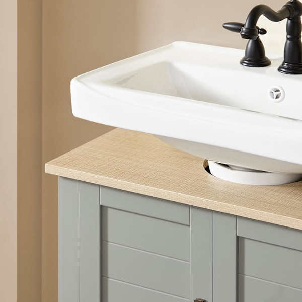 SoBuy Badeværelsesskab Underskab Underskab til vask BZR69-II-HG Sink cabinet(on floor)