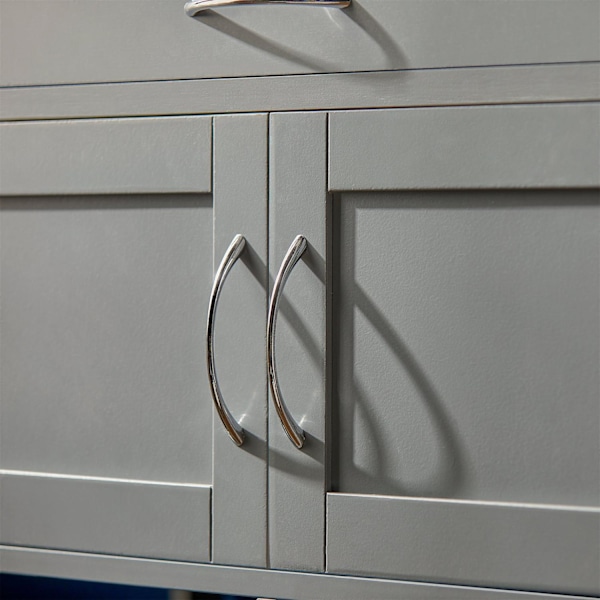 SoBuy Pöytäkaappi pyörillä Pyörällinen säilytyskaluste FKW45-HG Gray