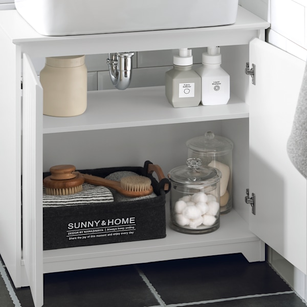 SoBuy Allaskaappi Allaskaluste Kylpyhuone kaappi 2 ovea BZR108-W Sink cabinet(on wall)