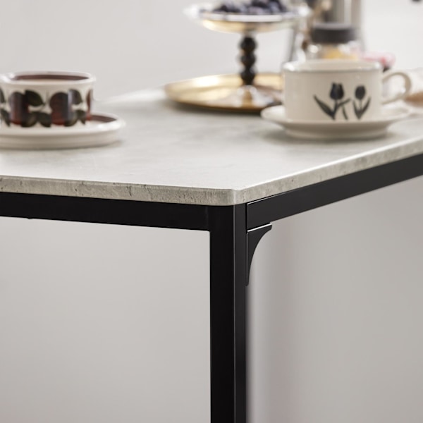 SoBuy Baaripöytä ja 2 baarituolit Ruokailuryhmä OGT03-HG Gray Rectangular table with 2 chairs