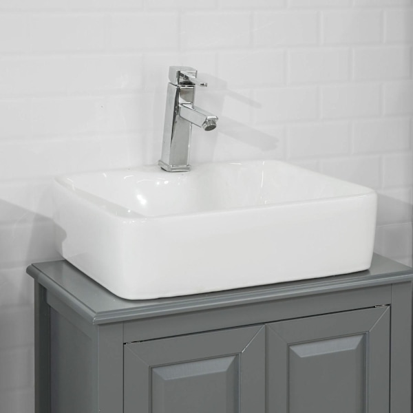 SoBuy Allaskaappi 2 ovea Kylpyhuone kaappi harmaa FRG202-DG Grey Sink cabinet(on wall)