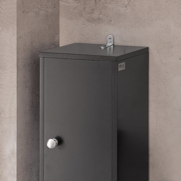 SoBuy Kylpyhuone kaappi Korkea kaappi laatikkoa BZR34-SCH Black