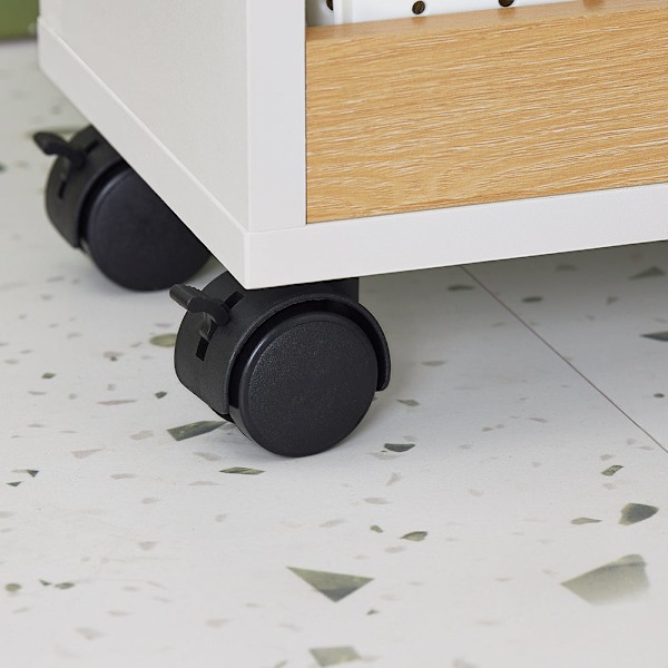 SoBuy WC-paperiteline Kylpyhuoneen hylly Kaappi BZR190-WN