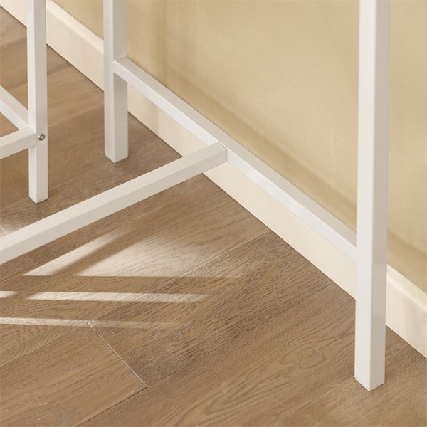 SoBuy Barbordssæt med 4 barstole Spisebord med stole OGT11-WN Light wood table with 4 stools