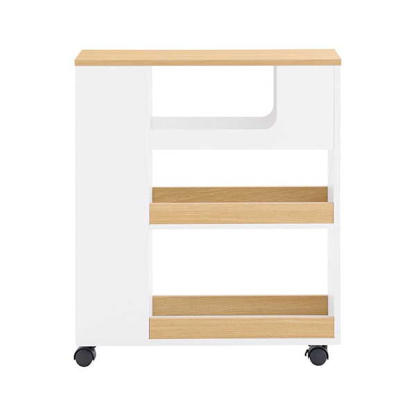 SoBuy WC-paperiteline Kylpyhuoneen hylly Kaappi BZR190-WN
