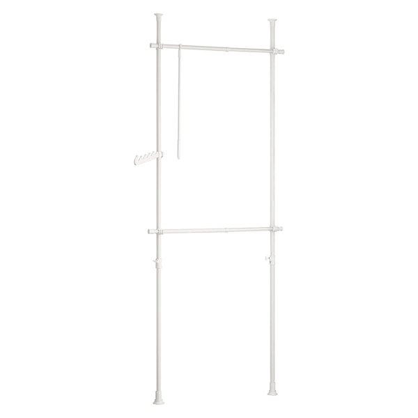 SoBuy Hörngarderob, Klädställning,förvaringsmöbel,FRG109-W White Length 77-112cm