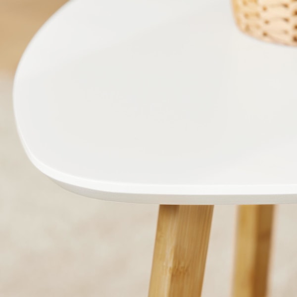 SoBuy Soffbord,Sidobord,Satsbord set om 2,Cafébord,vit,FBT74-W white