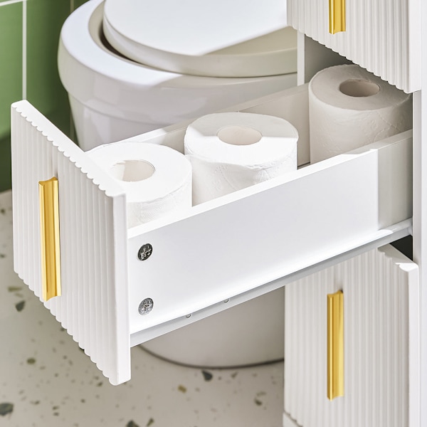 SoBuy Badeværelsesskab ToiletpapirholderBadeværelsesreolBZR183-W Toilet paper holder